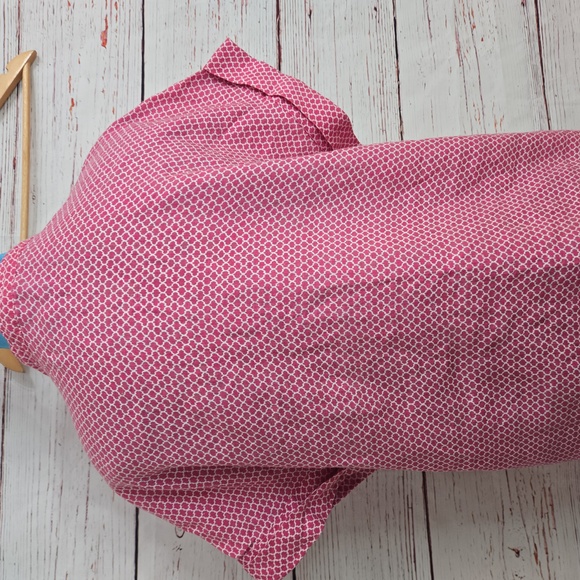 Jaeger Pink Short Sleeve Blouse Size 12 - Picture 9 of 17